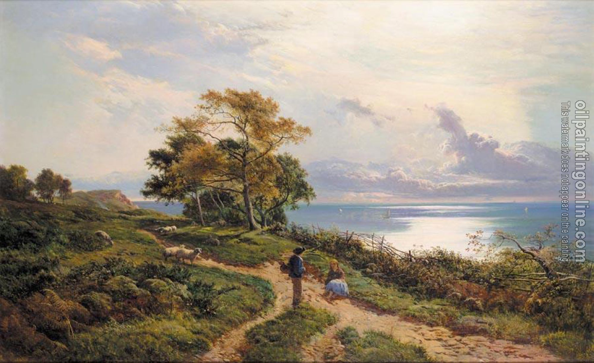 Percy, Sidney Richard - Overlooking the Bay